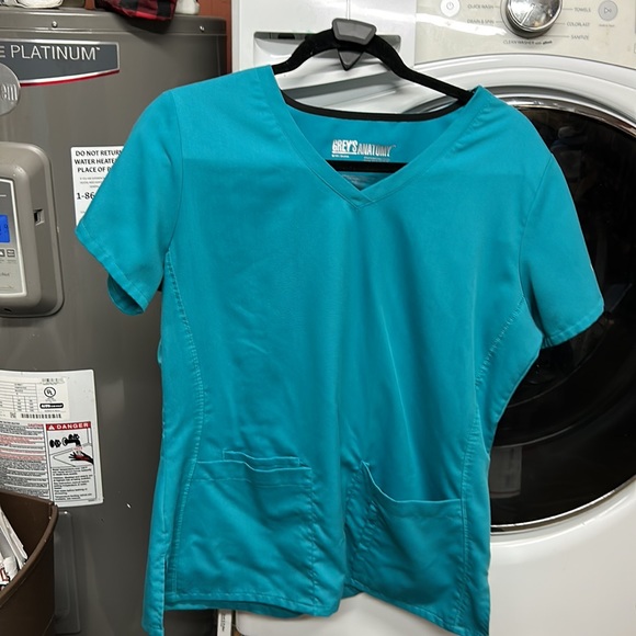 Teal green scrubs size M - Picture 3 of 16